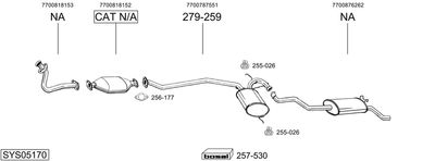 BOSAL SYS05170 BOSAL SYS05170