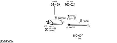 BOSAL SYS22000