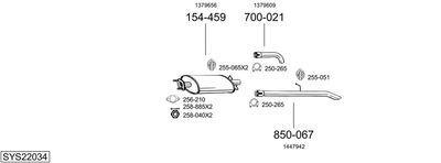 BOSAL SYS22034