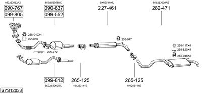BOSAL SYS12033
