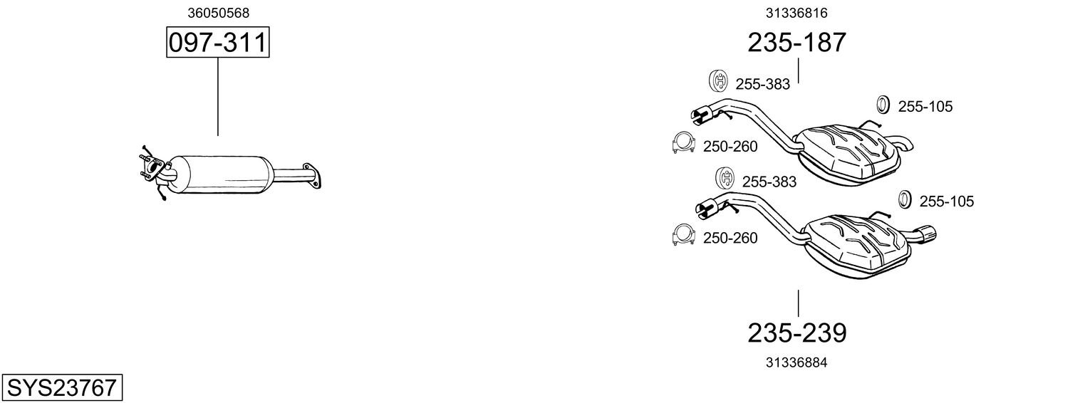 BOSAL SYS23767