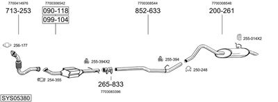 BOSAL SYS05380 BOSAL SYS05380