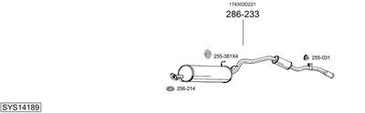 BOSAL SYS14189