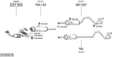 BOSAL SYS09278 BOSAL SYS09278