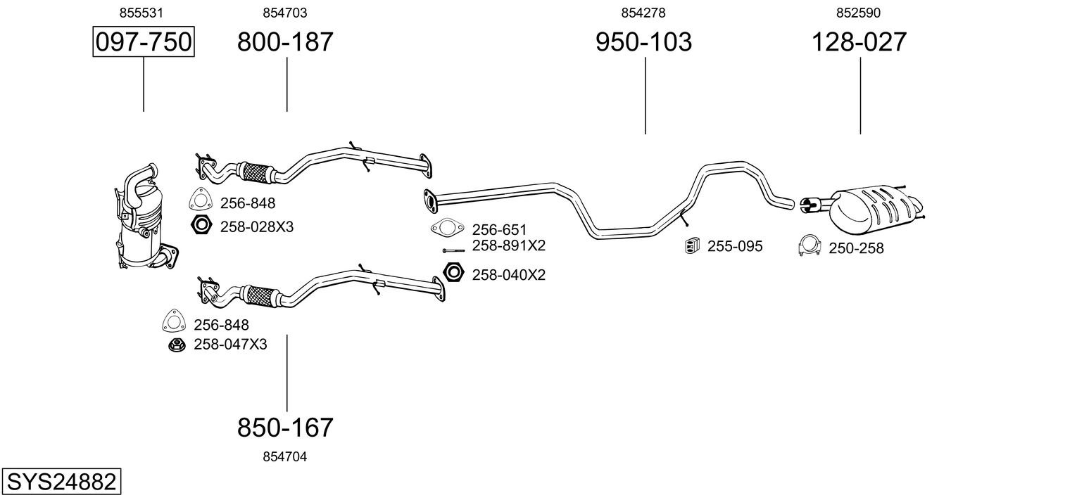 BOSAL SYS24882