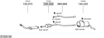 BOSAL SYS05136