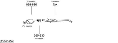 BOSAL SYS13356 BOSAL SYS13356