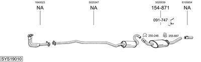 BOSAL SYS19010 BOSAL SYS19010