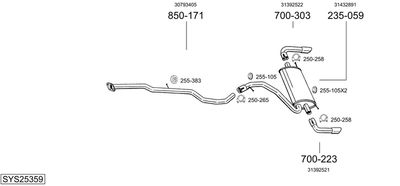 BOSAL SYS25359