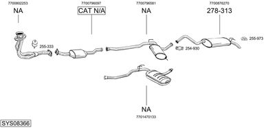 BOSAL SYS08366 BOSAL SYS08366