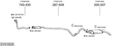 BOSAL SYS10529 BOSAL SYS10529