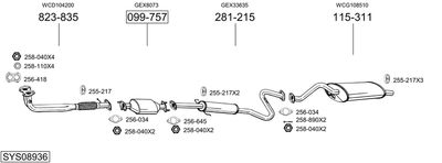 BOSAL SYS08936