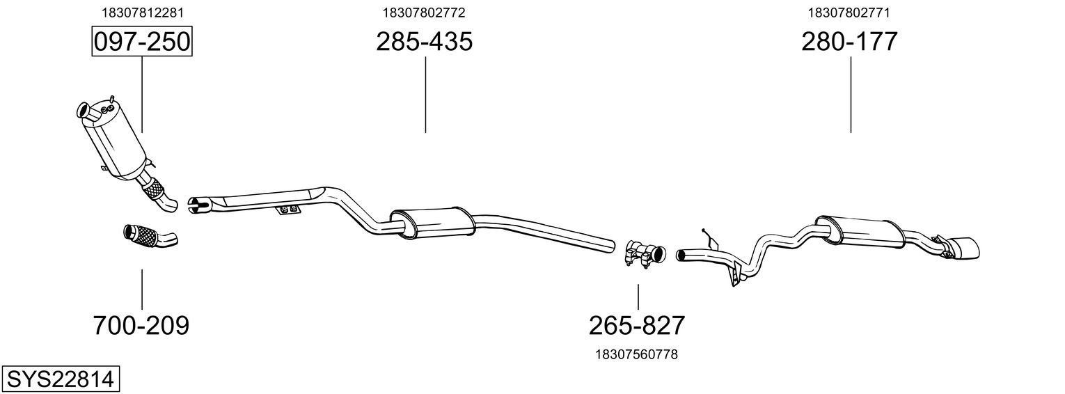 BOSAL SYS22814