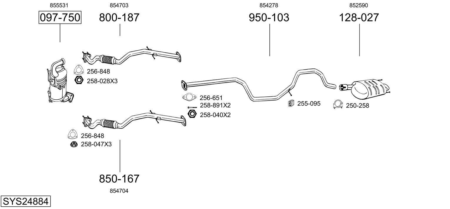 BOSAL SYS24884