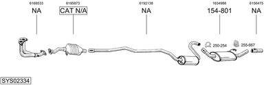 BOSAL SYS02334 BOSAL SYS02334