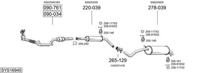 BOSAL SYS16945