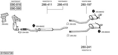 BOSAL SYS03738