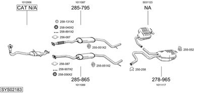 BOSAL SYS02183 BOSAL SYS02183