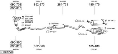 BOSAL SYS09770 BOSAL SYS09770