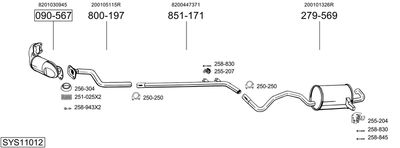 BOSAL SYS11012