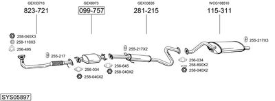 BOSAL SYS05897