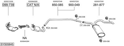 BOSAL SYS05845