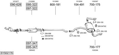 BOSAL SYS02176 BOSAL SYS02176