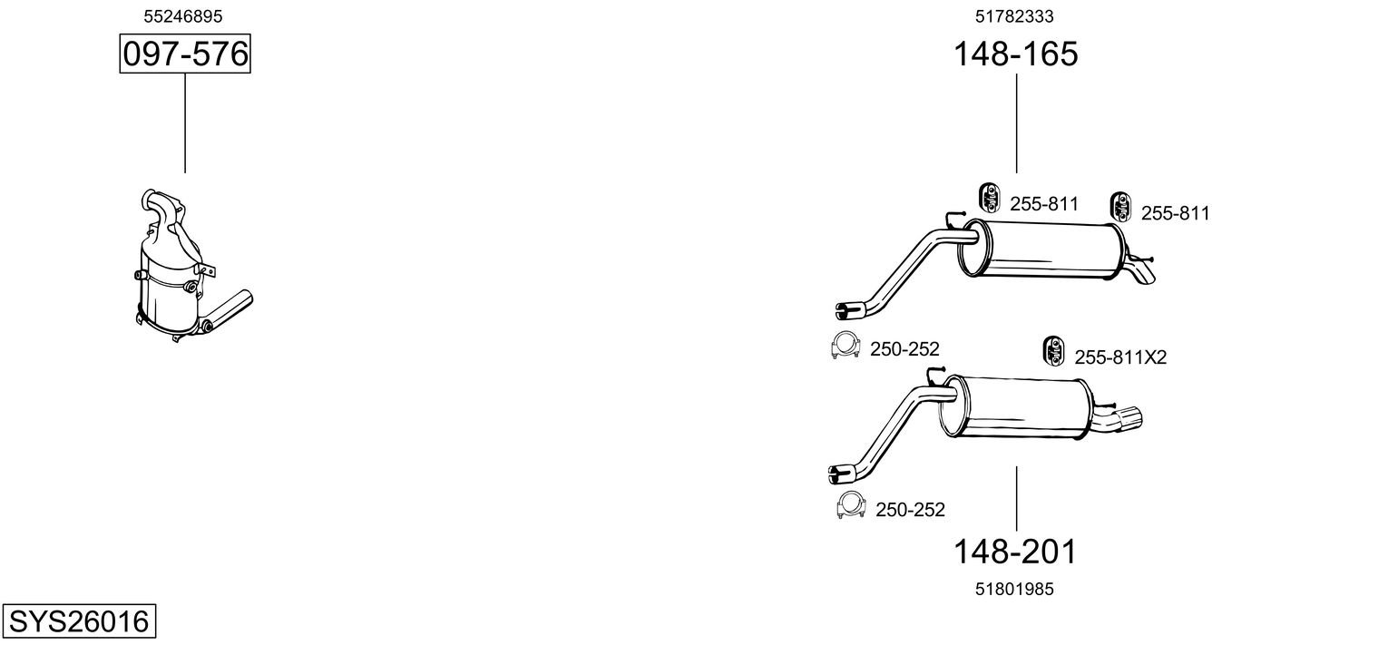 BOSAL SYS26016