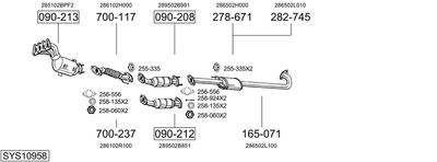 BOSAL SYS10958