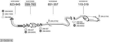BOSAL SYS05916