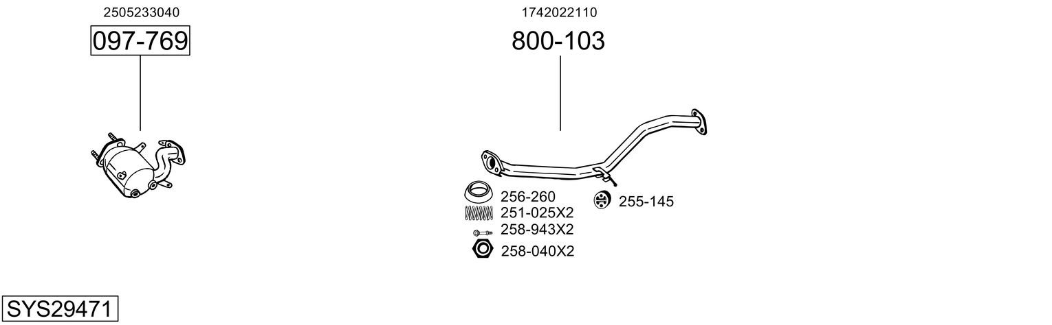 BOSAL SYS29471