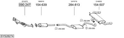 BOSAL SYS28274 BOSAL SYS28274