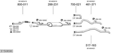 BOSAL SYS08590