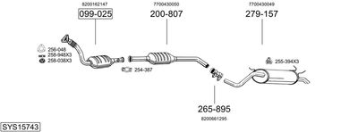 BOSAL SYS15743 BOSAL SYS15743