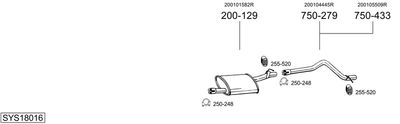 BOSAL SYS18016