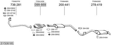 BOSAL SYS08185