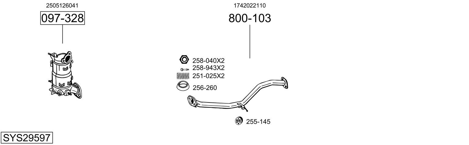 BOSAL SYS29597