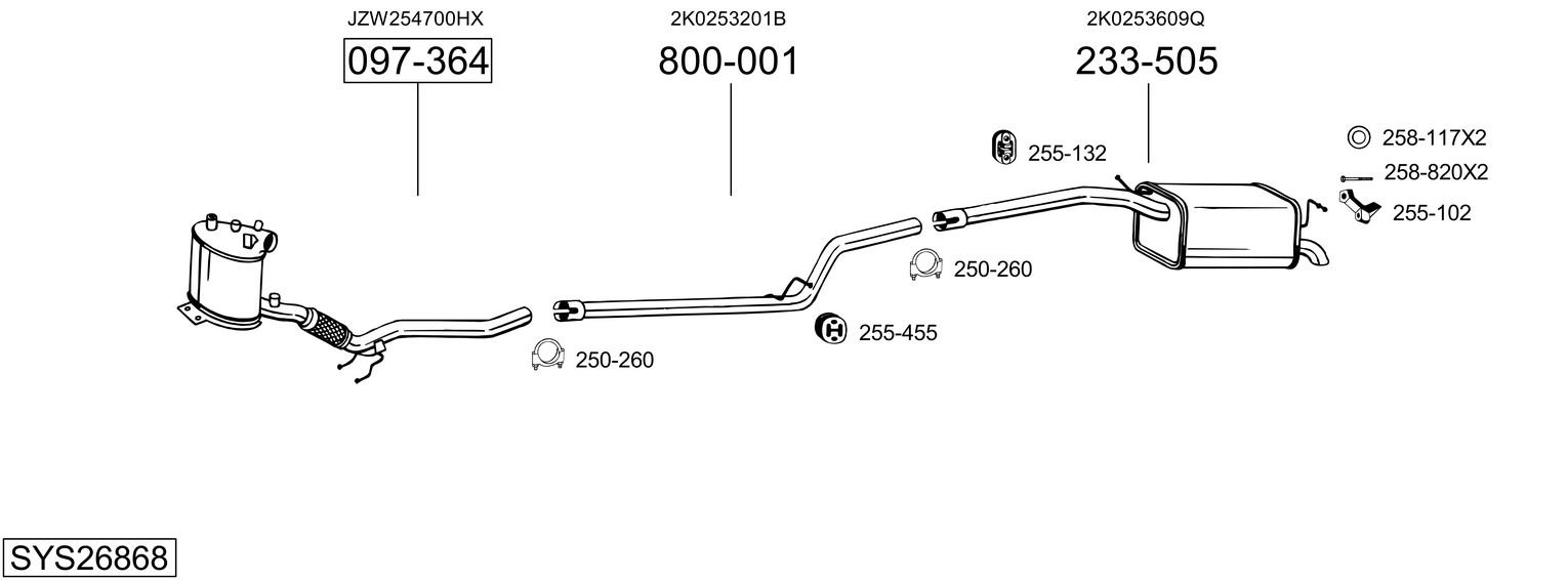 BOSAL SYS26868