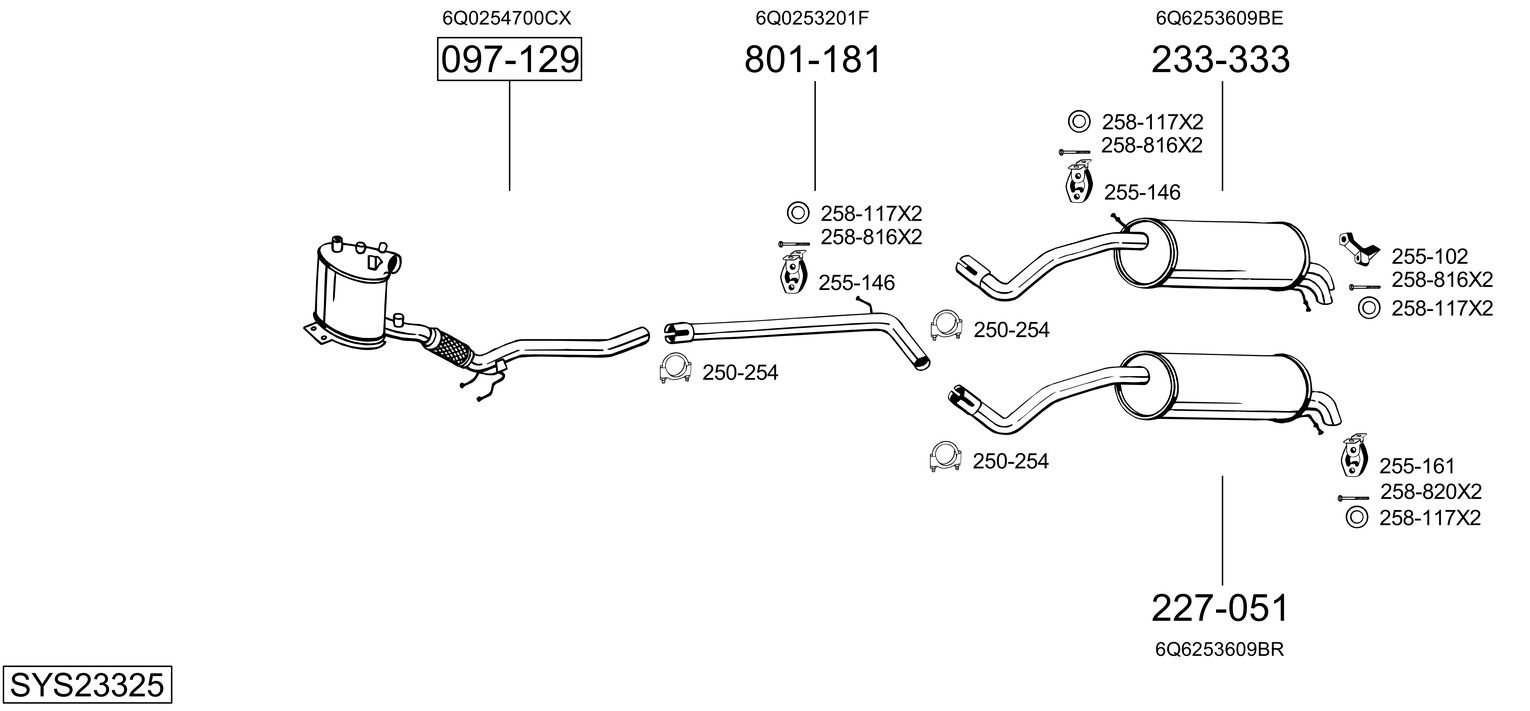 BOSAL SYS23325