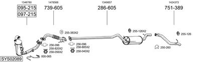 BOSAL SYS02089 BOSAL SYS02089