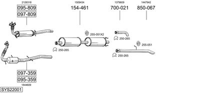 BOSAL SYS22001