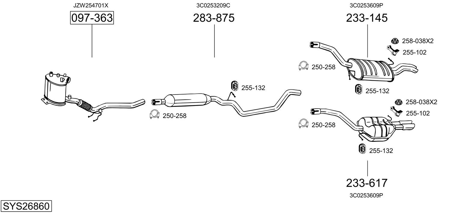 BOSAL SYS26860