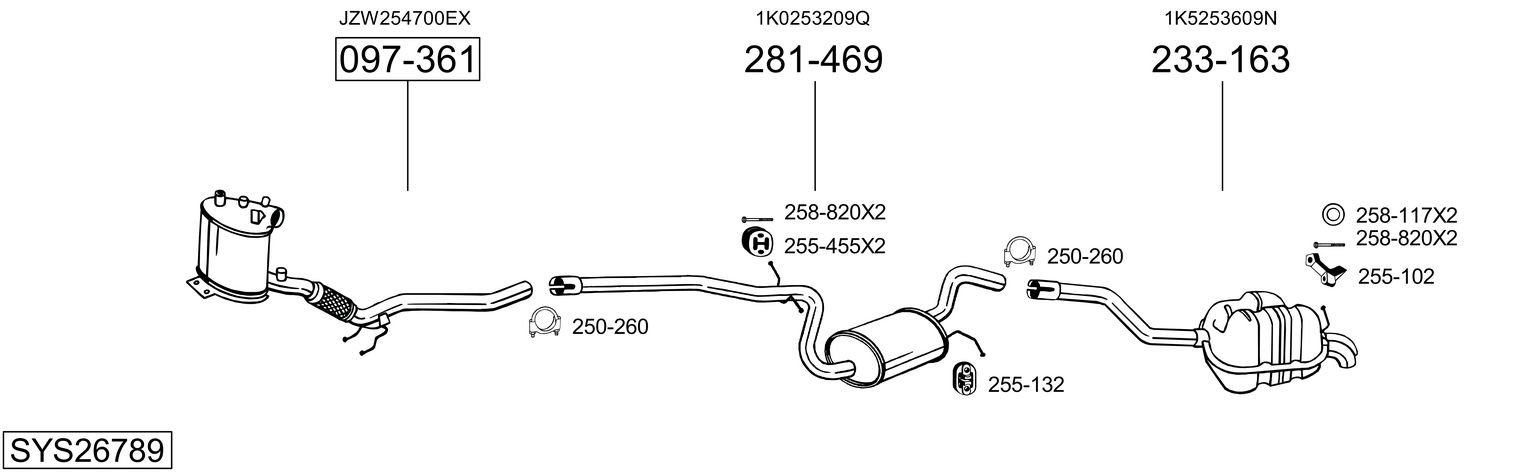 BOSAL SYS26789