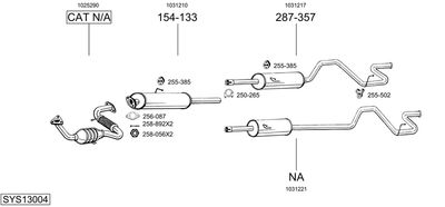 BOSAL SYS13004 BOSAL SYS13004
