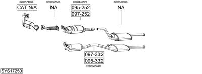 BOSAL SYS17250 BOSAL SYS17250