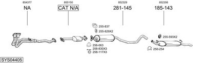 BOSAL SYS04405 BOSAL SYS04405