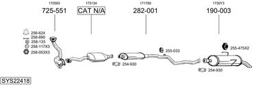 BOSAL SYS22418