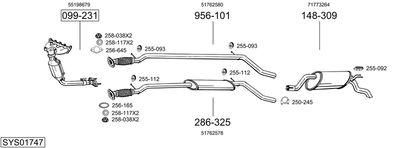 BOSAL SYS01747 BOSAL SYS01747