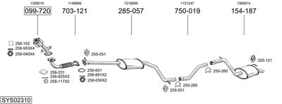 BOSAL SYS02310 BOSAL SYS02310