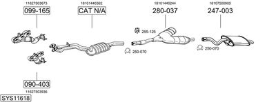 BOSAL SYS11618